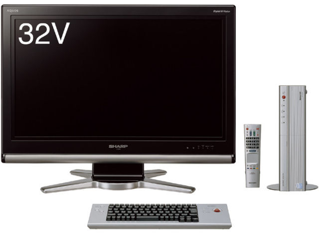�C���^�[�l�b�gAQUOS 32-S�^�C�v (�e���r�� LC-32D10-B �p�\�R���� PC-AX60S) �̐��i�摜
