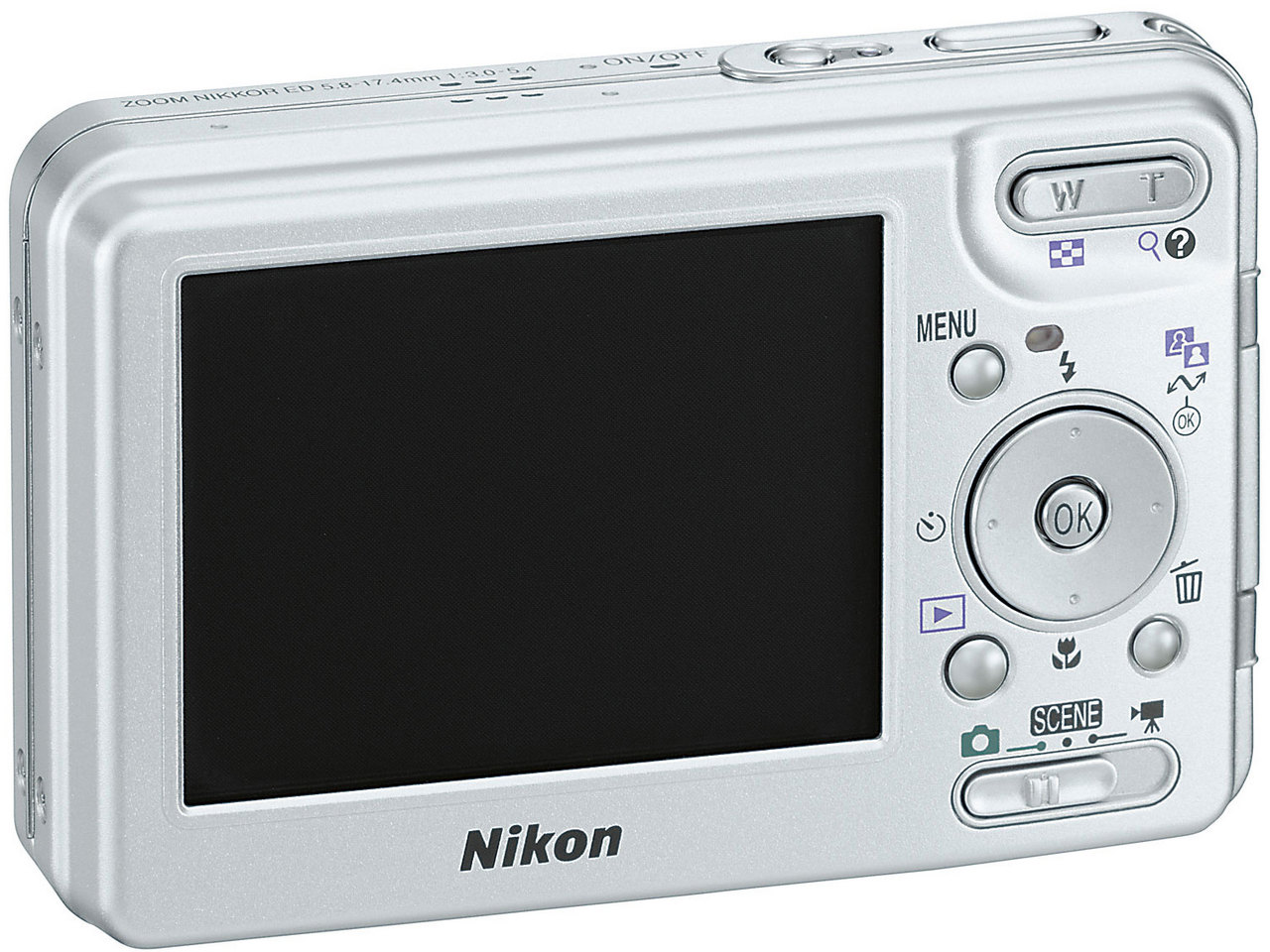 『本体 背面 シルバー』 COOLPIX S1 の製品画像