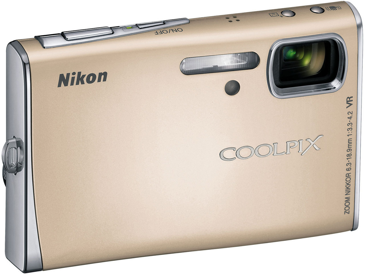 『本体 正面2 グロスベージュ』 COOLPIX S50 の製品画像