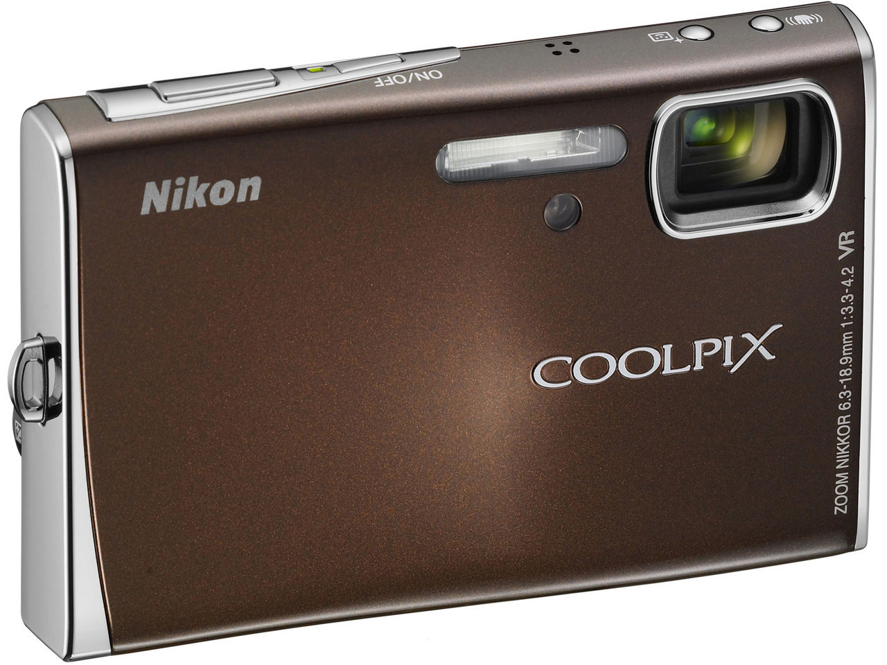 『本体 正面2 グロスブラウン』 COOLPIX S50 の製品画像