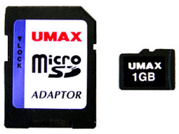 UMAX MicroSD1GB (1GB) �̐��i�摜