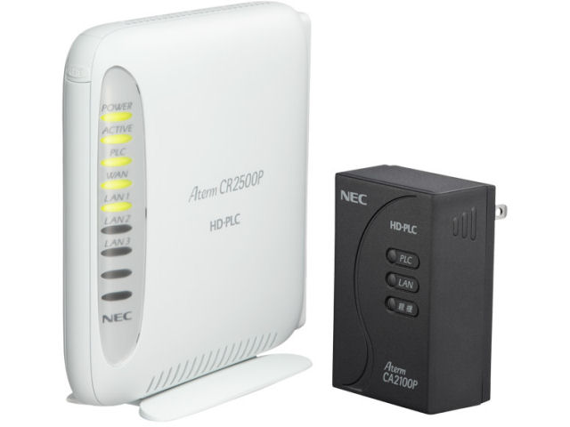 PA-CR2500P/A AtermCR2500P PLC���[�^�Z�b�g (�e�@+�q�@) �̐��i�摜