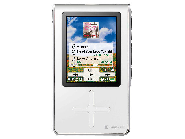 gigabeat X20 MEGX20(W) �s���A�z���C�g �̐��i�摜