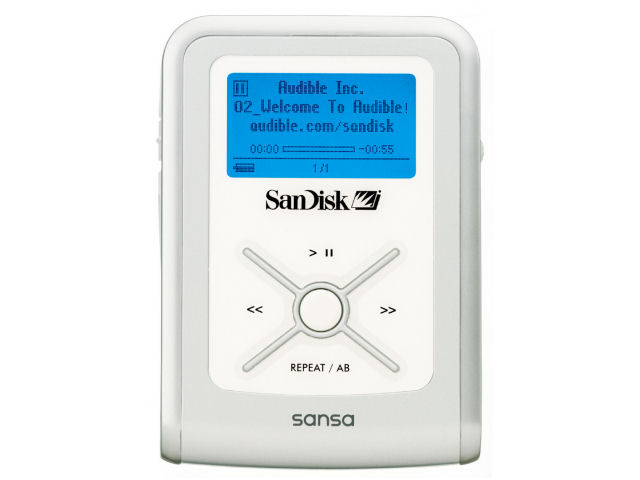 Sansa e100 SDMX2-1024-J65A �V���o�[ (1GB) �̐��i�摜