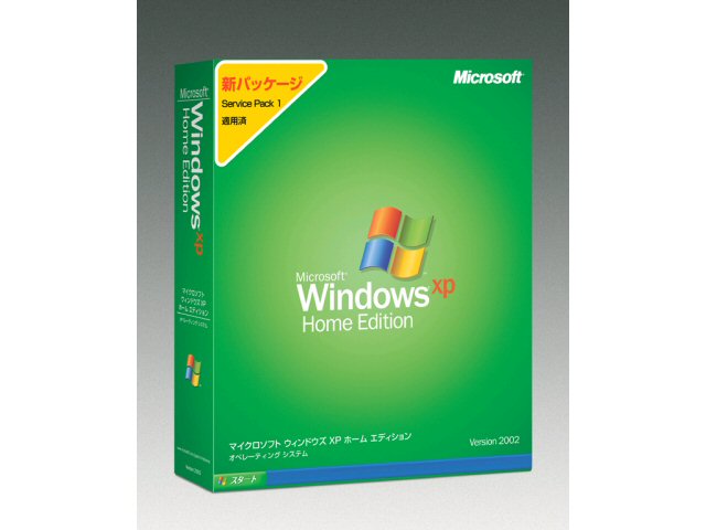 Windows XP Home Edition SP1 ���{��� �̐��i�摜