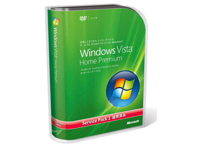 Windows Vista Home Premium SP1 ���{��� �̐��i�摜