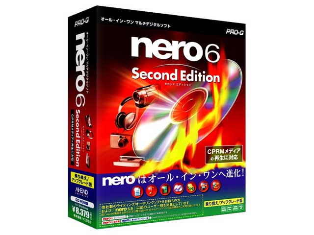 nero6 Second Edition ��芷��/�A�b�v�O���[�h�� �̐��i�摜