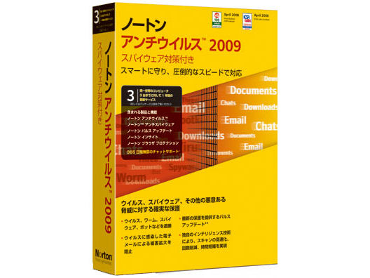 Norton AntiVirus 2009 �̐��i�摜