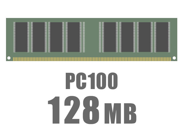 DIMM 128MB (PC100�Ή�) CL3 �̐��i�摜