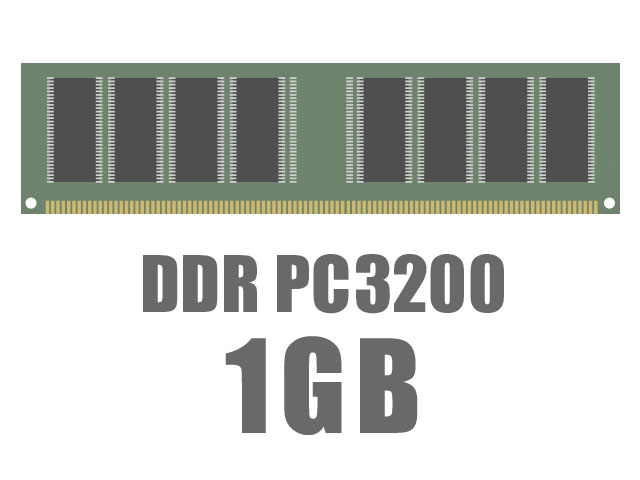 DIMM DDR SDRAM PC3200 1GB CL3 �̐��i�摜