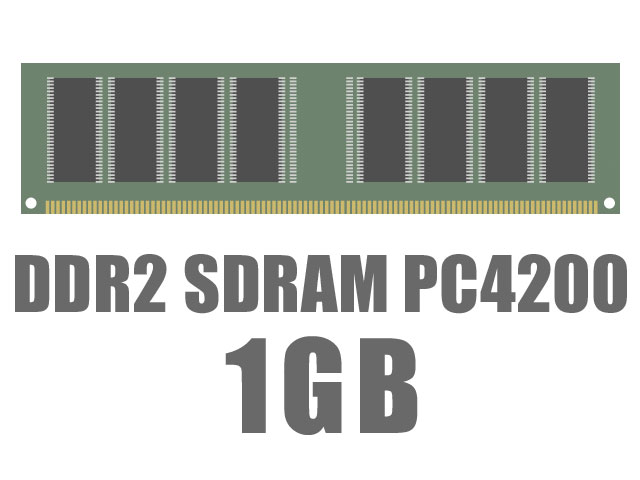 DIMM DDR2 SDRAM PC4200 1GB CL4 �̐��i�摜