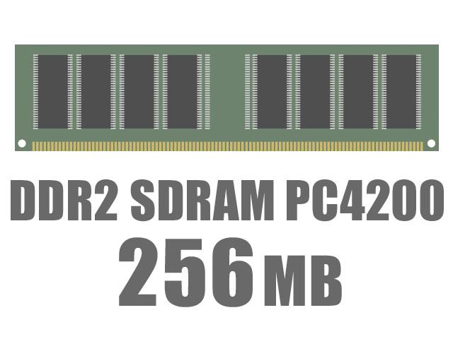 DIMM DDR2 SDRAM PC4200 256MB CL4 �̐��i�摜