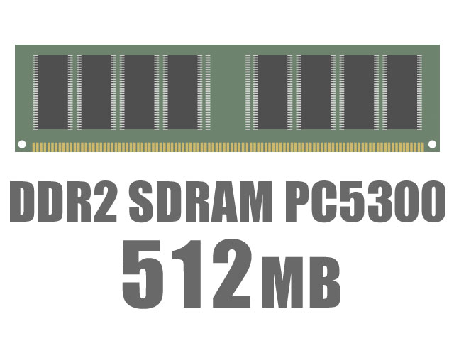 DIMM DDR2 SDRAM PC5300 512MB CL5 �̐��i�摜