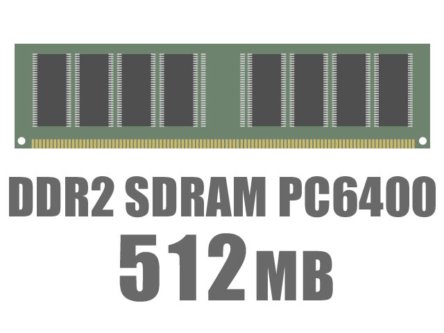 DIMM DDR2 SDRAM PC6400 512MB CL5 �̐��i�摜
