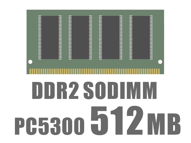 SODIMM DDR2 512MB PC5300 �̐��i�摜