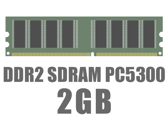 DIMM DDR2 SDRAM PC5300 2GB �̐��i�摜