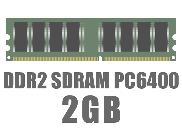 DIMM DDR2 SDRAM PC6400 2GB の製品画像