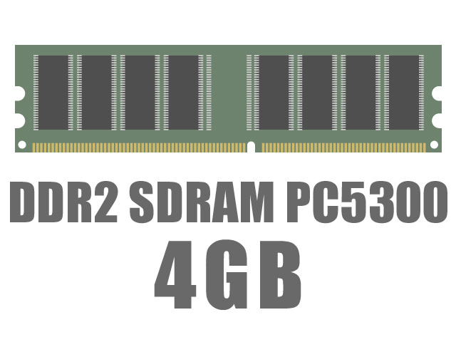 DIMM DDR2 SDRAM PC5300 4GB �̐��i�摜