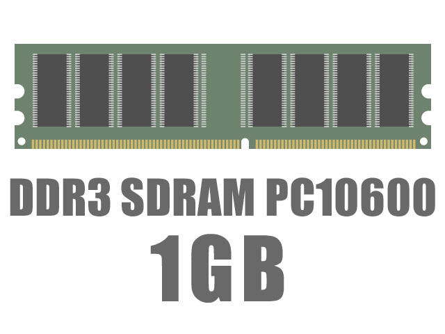 DIMM DDR3 SDRAM PC3-10600 1GB �̐��i�摜