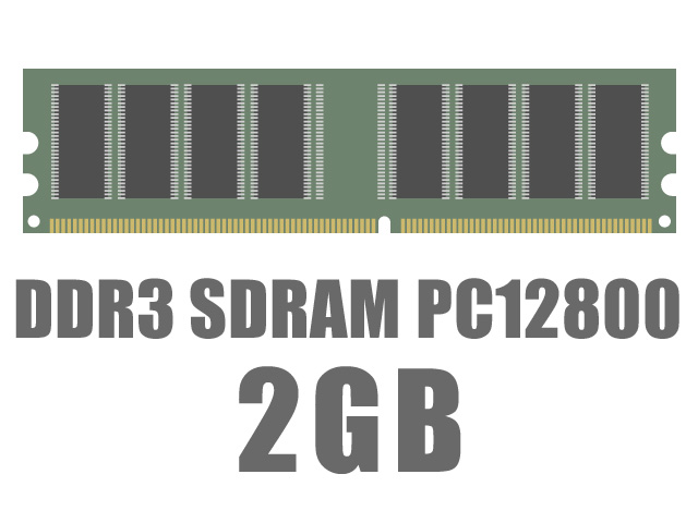 DIMM DDR3 SDRAM PC3-12800 2GB �̐��i�摜