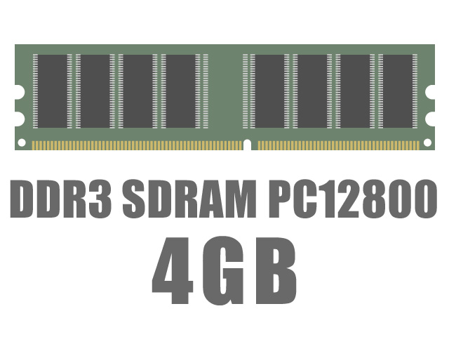 DIMM DDR3 SDRAM PC3-12800 4GB �̐��i�摜