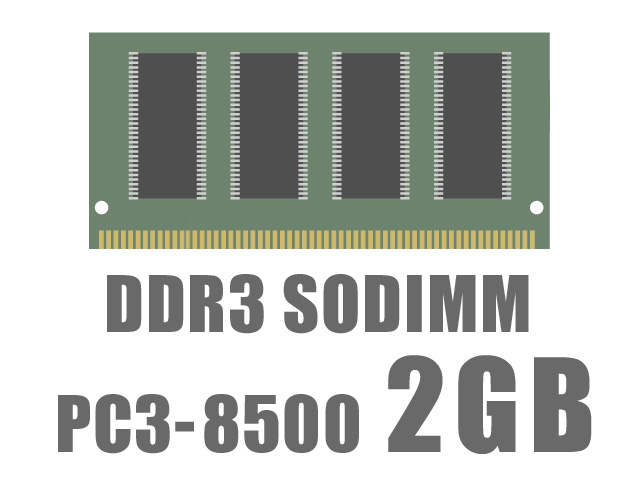 SODIMM DDR3 PC3-8500 2GB �̐��i�摜