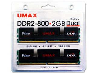 Pulsar DCDDR2-2GB-800 (DDR2 PC2-6400 1GB 2���g) �̐��i�摜
