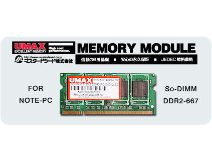 Castor SoDDR2-2G-667 (DDR2 PC2-5300 2GB) �̐��i�摜