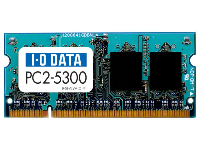 SDX667-H1G (SODIMM DDR2 PC2-5300 1GB) �̐��i�摜