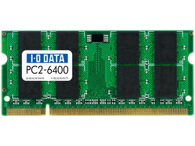 SDX800-1GX2 (SODIMM DDR2 PC2-6400 1GB 2���g) �̐��i�摜