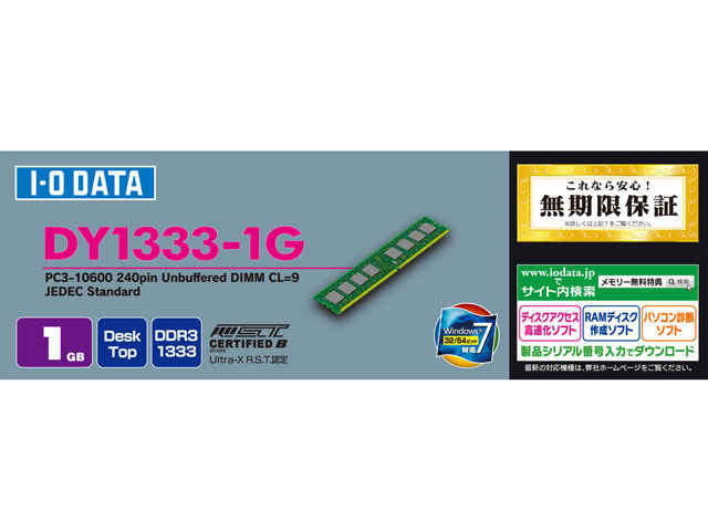 DY1333-1G (DDR3 PC3-10600 1GB)