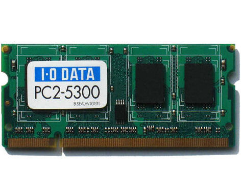 SDX667-1G/EC (SODIMM DDR2 PC2-5300 1GB) �̐��i�摜