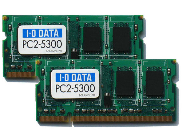 SDX667-2GX2/EC (SODIMM DDR2 PC2-5300 2GB 2���g) �̐��i�摜