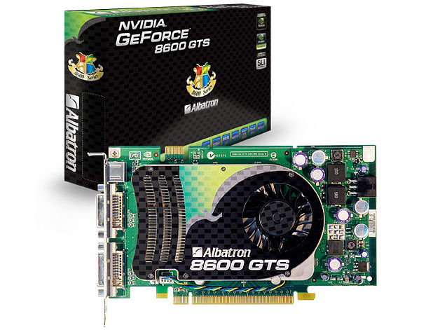 Albatron 8600GTS 256MB DDR3 PCIE (PCIExp 256MB) �̐��i�摜