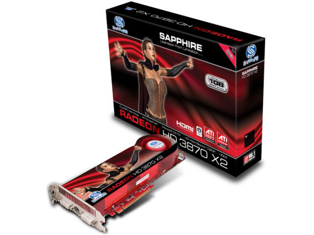 SAPPHIRE Radeon HD 3870 X2 1GB GDDR3 PCIE (PCIExp 1GB) �̐��i�摜