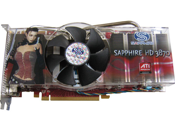 SAPPHIRE RADEON HD 3870 512MB GDDR4 PCIE dual slot cooler (PCIExp 512MB) �̐��i�摜