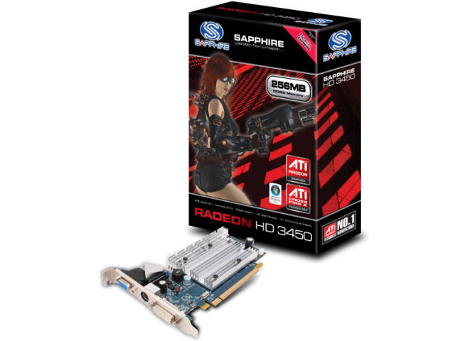 SAPPHIRE RADEON HD 3450 256MB DDR2 PCIE (PCIExp 256MB) �̐��i�摜