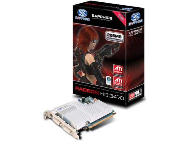 SAPPHIRE RADEON HD 3470 256MB GDDR3 PCIE (PCIExp 256MB) �̐��i�摜
