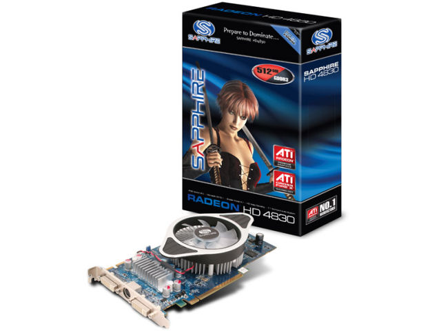 SAPPHIRE HD 4830 512MB GDDR3 PCIE (PCIEx 512MB) �̐��i�摜