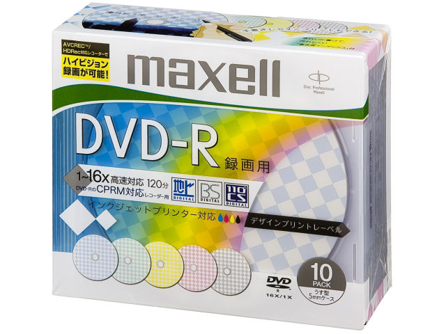 DRD120PMIXC.S1P10S B (DVD-R 16�{�� 10���g) �̐��i�摜
