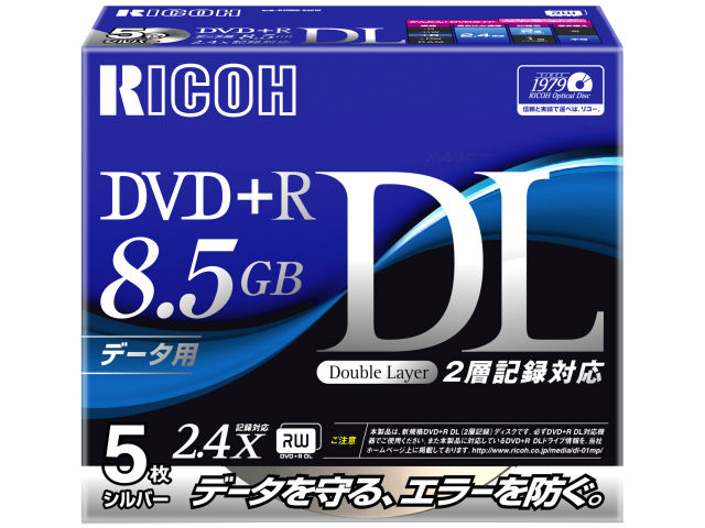 D2RDD-S5CW (DVD+R DL 2.4�{�� 5���g) �̐��i�摜