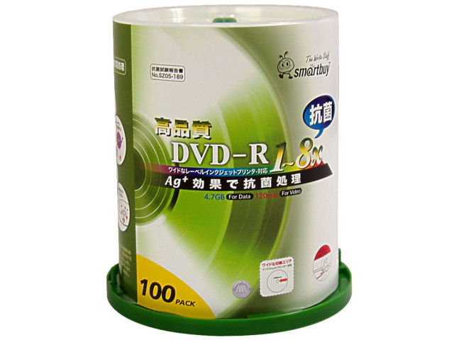 SMR47-AGC8X100PW (DVD-R 8�{�� 100���g) �̐��i�摜
