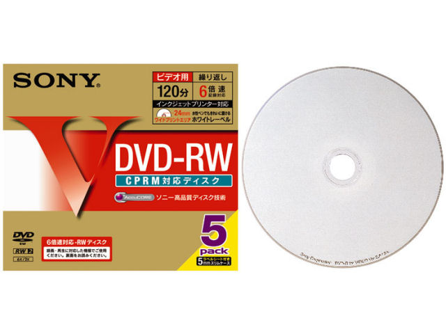 5DMW12HPS6 (DVD-RW 6�{�� 5���g) �̐��i�摜