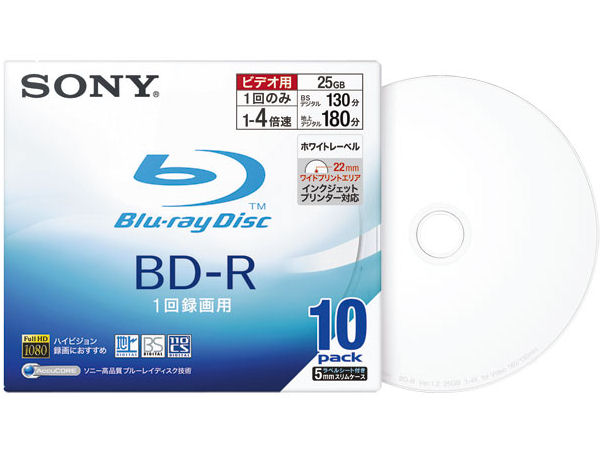 10BNR1VBPS4 (BD-R 4�{�� 10���g) �̐��i�摜