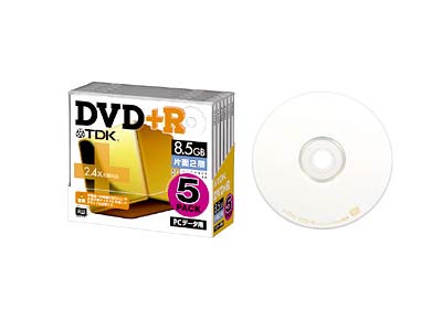 DVD+R85DLX5N (DVD+R DL 2.4�{�� 5���g) �̐��i�摜