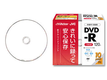 VD-R120PR10 (DVD-R 8�{�� 10���g) �̐��i�摜