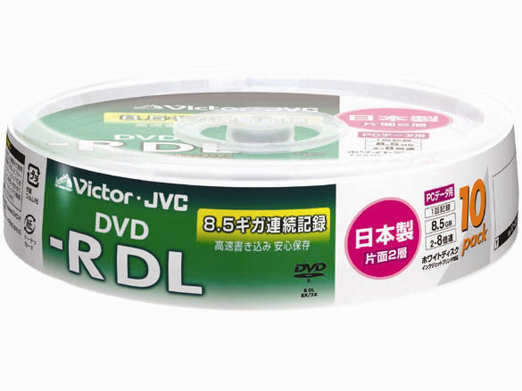 VD-R85CS10 (DVD-R DL 8�{�� 10���g) �̐��i�摜