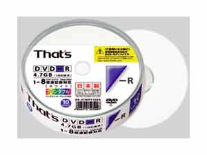DR-47WPY10BA (DVD-R 8�{�� 10���g) �̐��i�摜