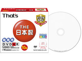 DR-120WWY10SNT (DVD-R 16�{�� 10���g) �̐��i�摜