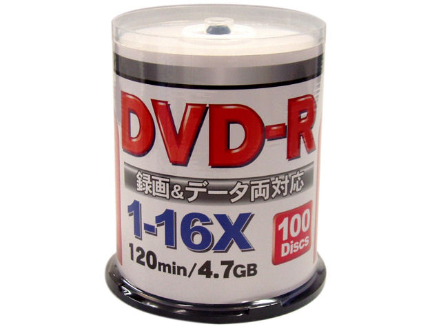 ZERT47-16X100PW (DVD-R 16�{�� 100���g) �̐��i�摜